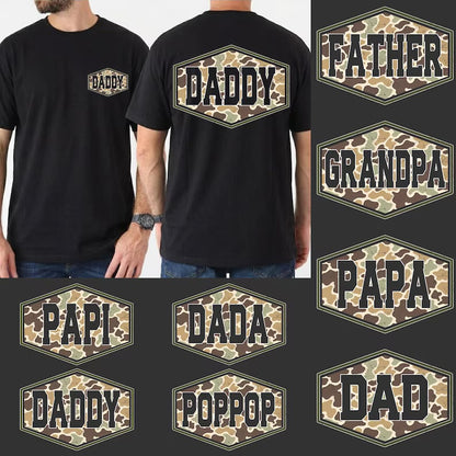 Daddy/Grandpa Plaque Camo
