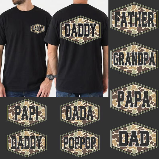 Daddy/Grandpa Plaque Camo