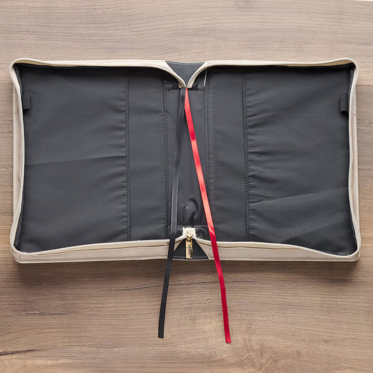 Everything Beautiful Taupe Faux Leather Bible Cover - Ecclesiastes 3:11