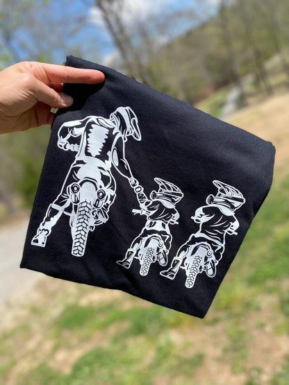 Father and 2 sons Motocross