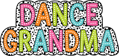 Dance Grandma Dalmatian Print