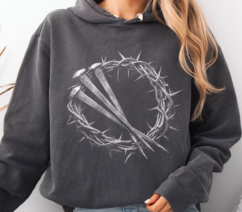 Crown of thorns and 3 nails