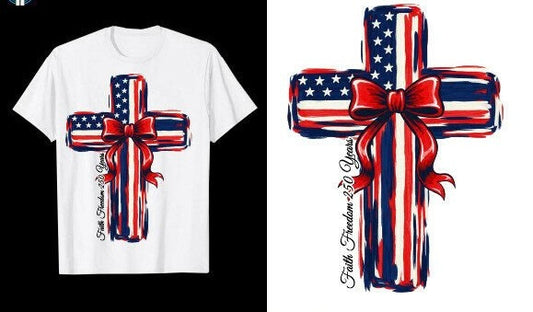 American Flag Cross