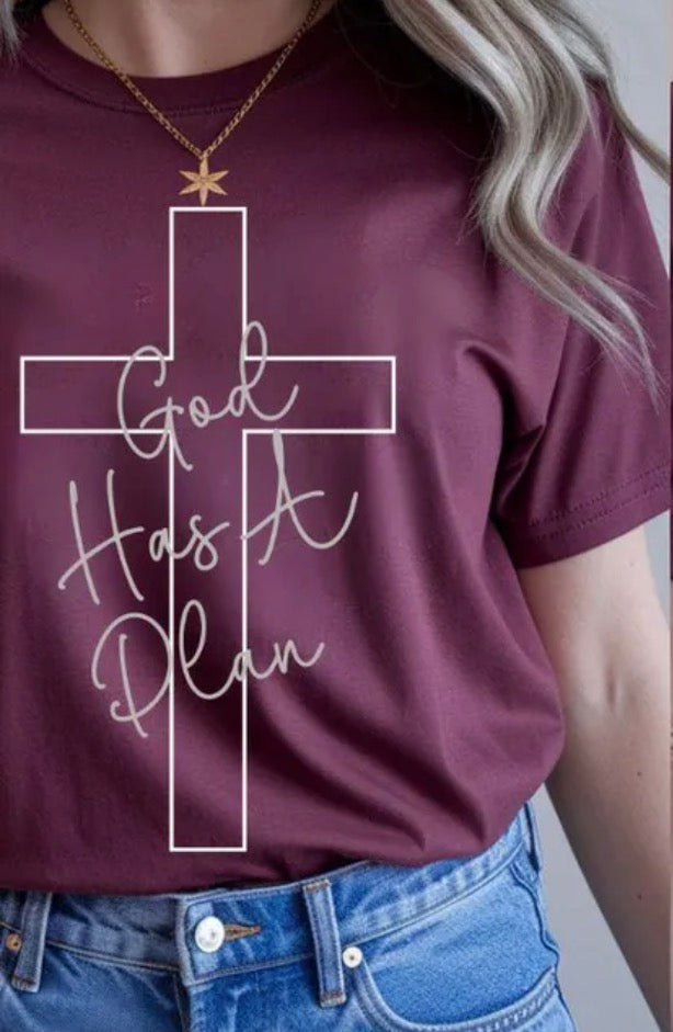 God has a Plan (front or back)