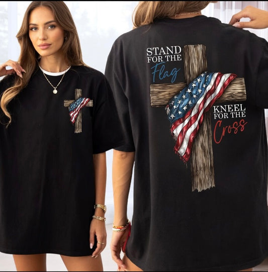 Kneel for the cross (front and back)