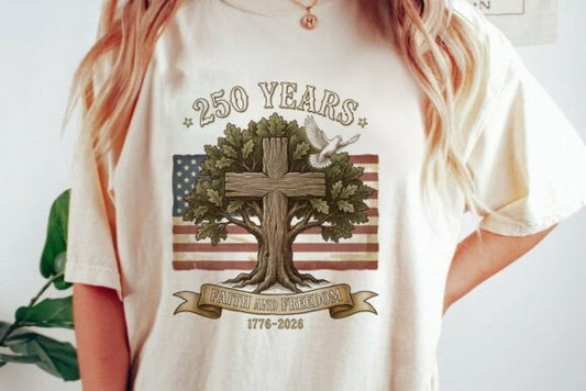 Founded on God- USA cross