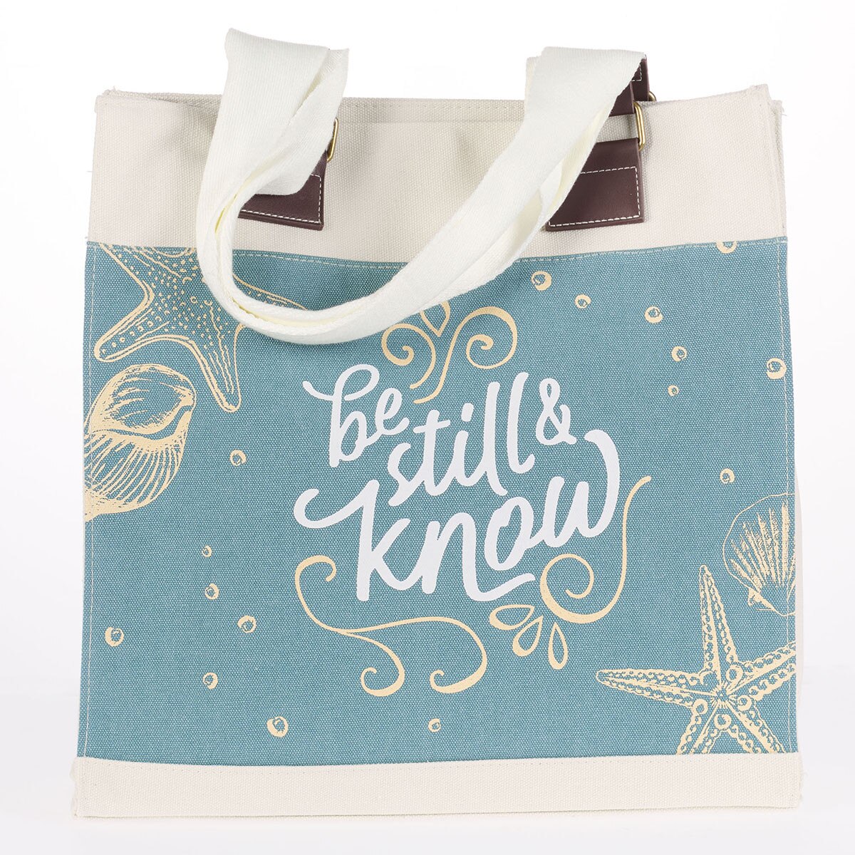 Be Still Canvas Tote Bag - Psalm 46:10