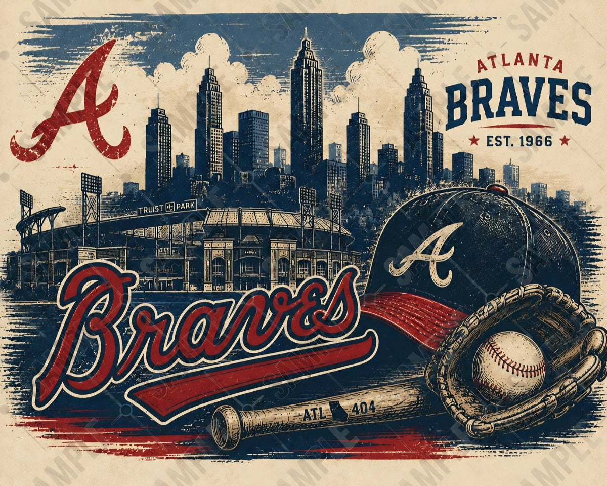 Atlanta Braves City skyline