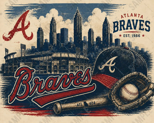 Atlanta Braves City skyline
